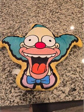 The Simpsons Krusty The Clown Plush Pillow